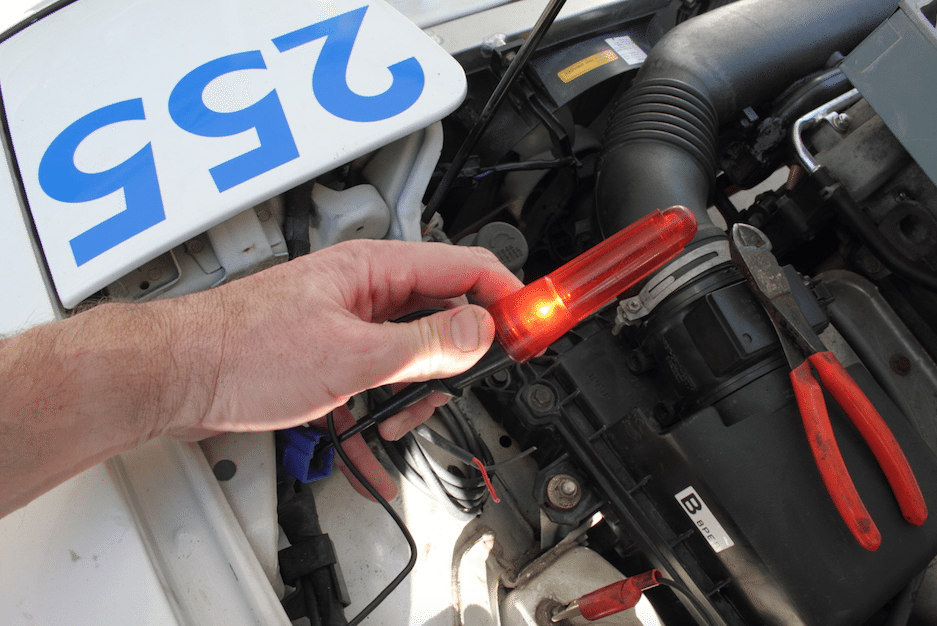 Find power that comes on with the key so you never have to remember to switch on your transponder. A simple test light will tell you what goes hot with the key.