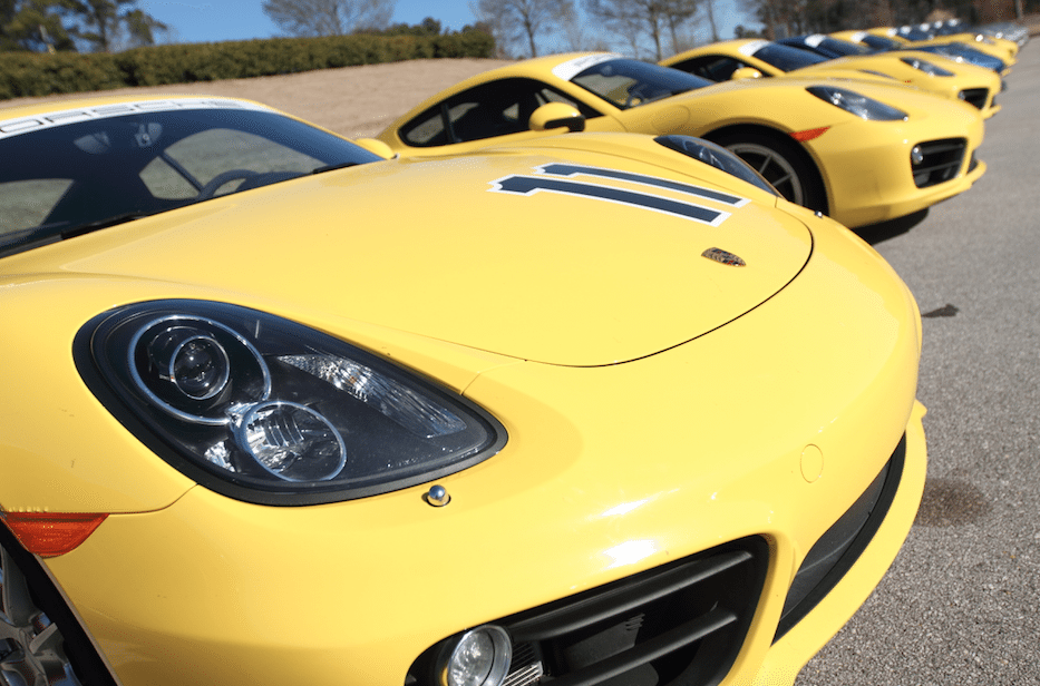 Home to the Porsche Sport Driving School, Barber Motorsports Park has a huge collection of brand-spanking-new Caymans, 911s, Panameras and Cayennes.