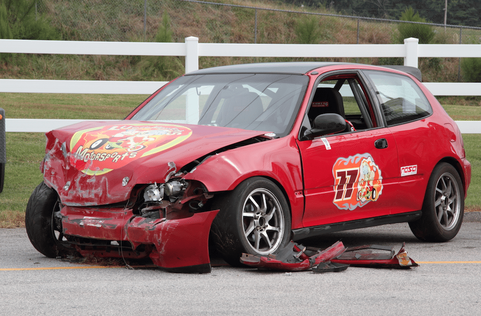 Michael Kelley crashed his Honda Civic at Road Atlanta in September. It’s good to know he’s back on track in his new Acura.