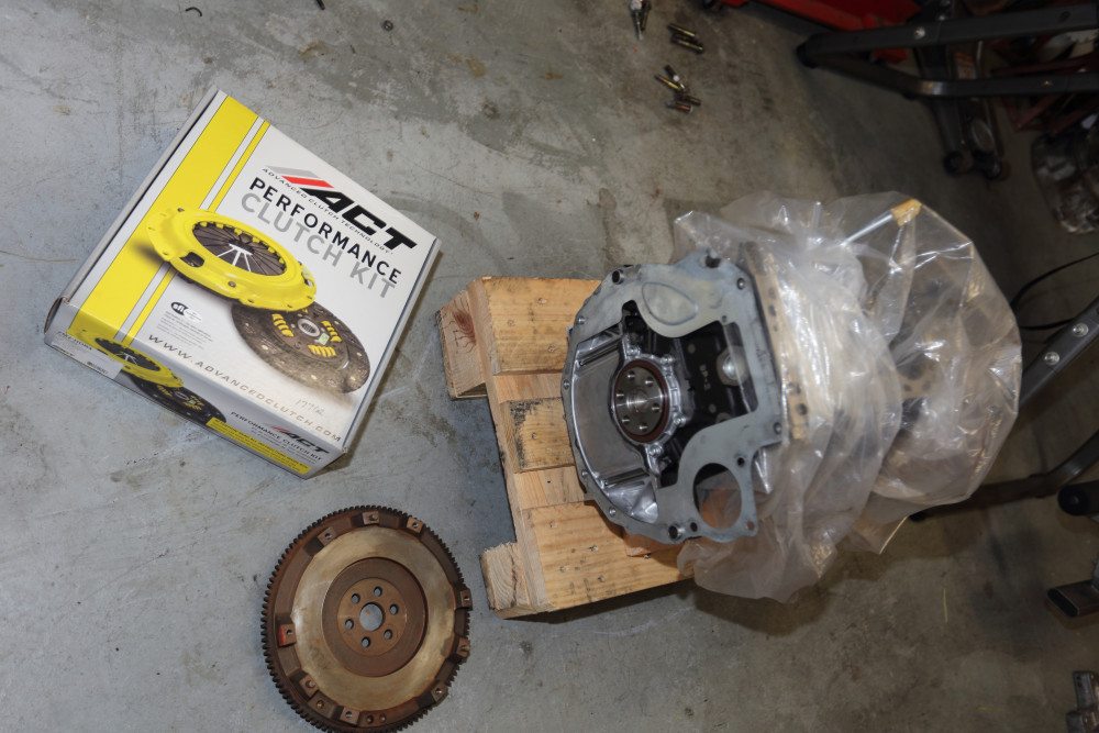 Most of the time, you can get everything you need in a kit. Our kit from Advanced Clutch Technology came with the pressure plate, disc, release bearing, pilot bearing, alignment tool and a little grease.
