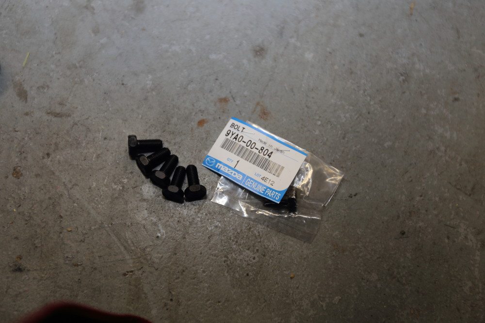 While we were at it, we picked up some new pressure plate bolts from Mazda, too. 