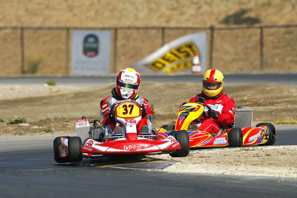 Powers also raced karts across the United States and in Europe. 