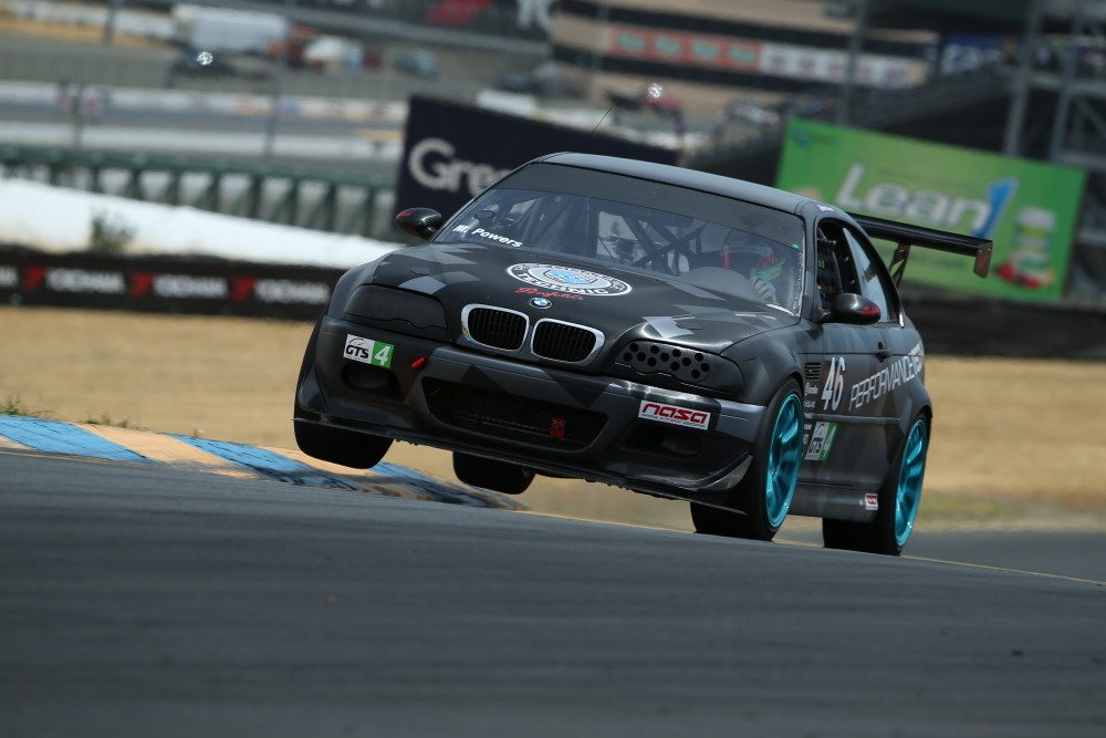 Powers won the Western States Championship in GTS4 in his E46 M3.