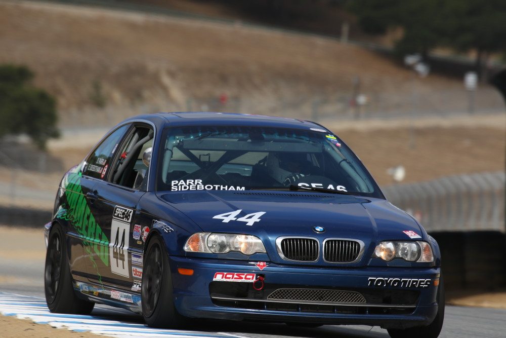Eric Sidebotham finished in third place in Spec E46 by just 1.1 seconds.