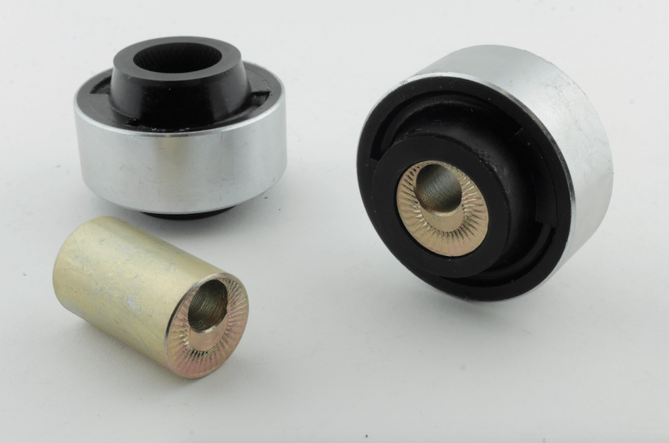 Whiteline polyurethane bushings come in three grades of hardness in each application.
