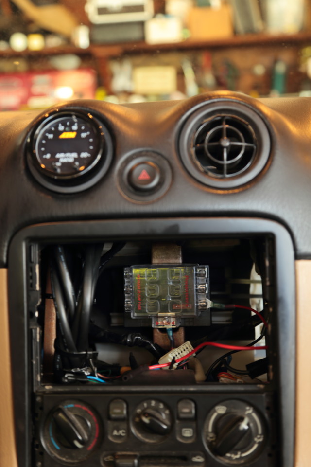 The installation is so simple considering how much capability is in one gauge. Screw the O2 sensor into the exhaust pipe and connect its harness to the gauge. Connect the gauge to power for a standalone unit or wire the harness into a logger for even more data.