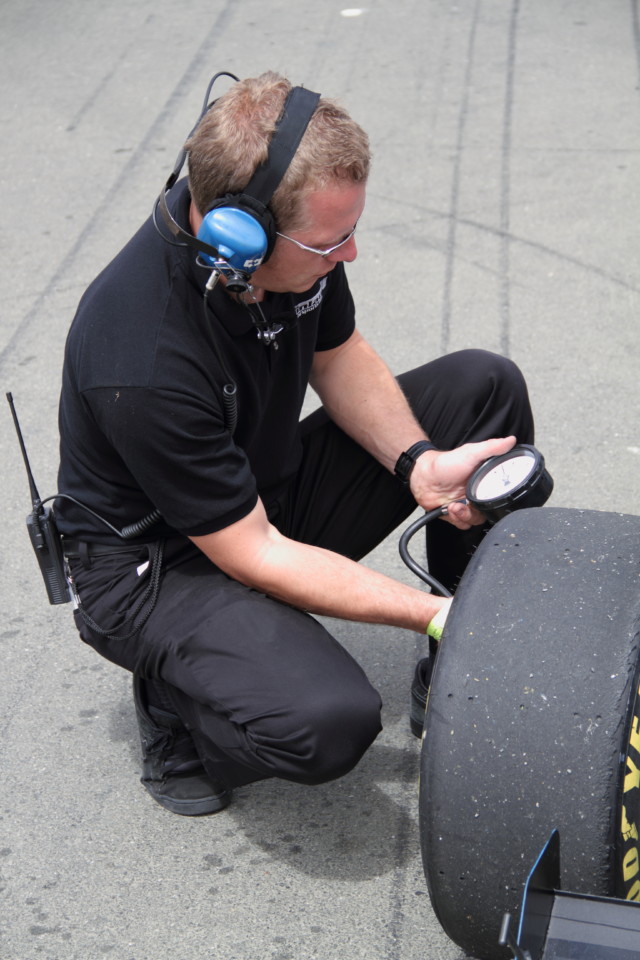 Checking and recording cold and hot tire pressures at each track will help you dial in your setup and maximize traction. 