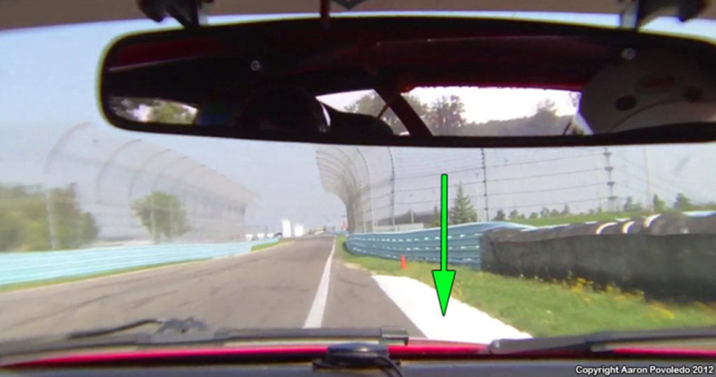 When exiting Turn 9, a bigger arc equals more speed. Use the “bubble” and some exit curbing.
