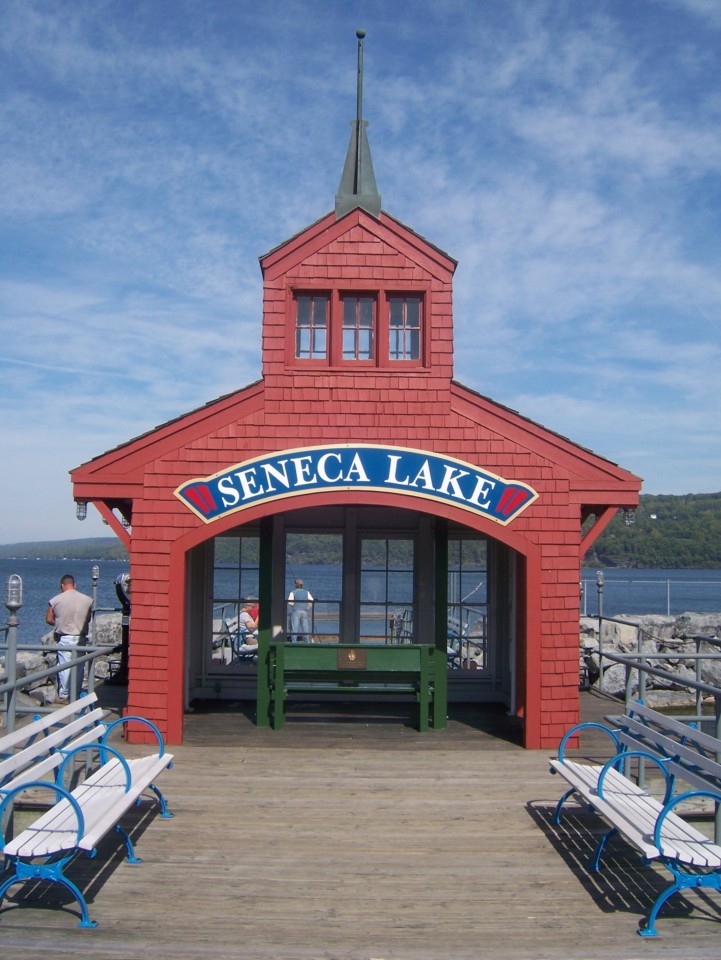The most famous structure in Watkins Glen is a welcoming site to open waters of Seneca Lake