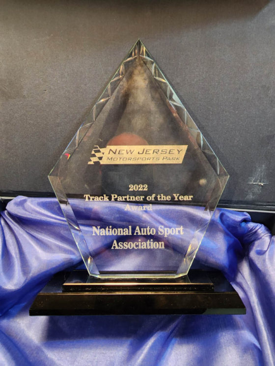 NASA Northeast Wins 2022 Track Partner of the Year Award From New Jersey Motorsports Park